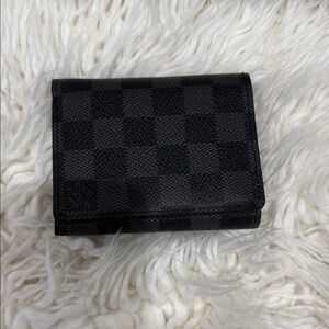 Louis Vuitton Black Checkered Wallet